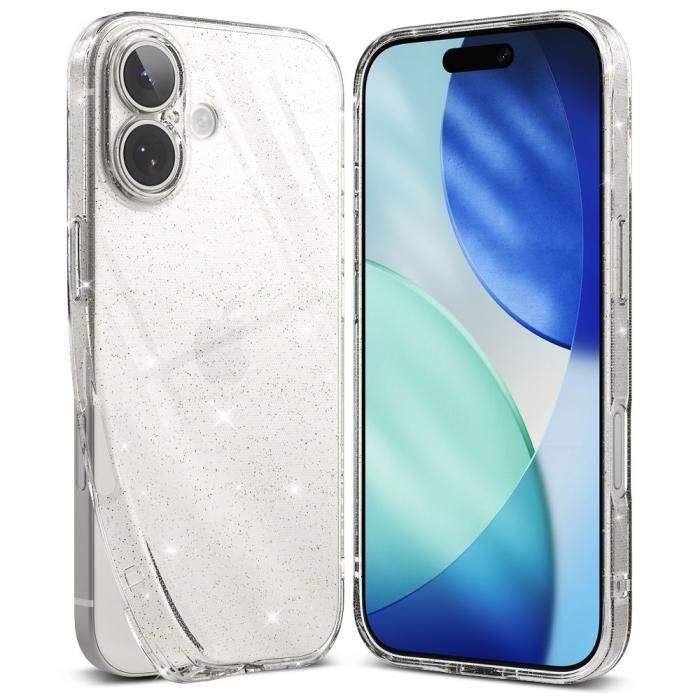 Bild 2, Ringke iPhone 17 Skal Air Glitter Transparent