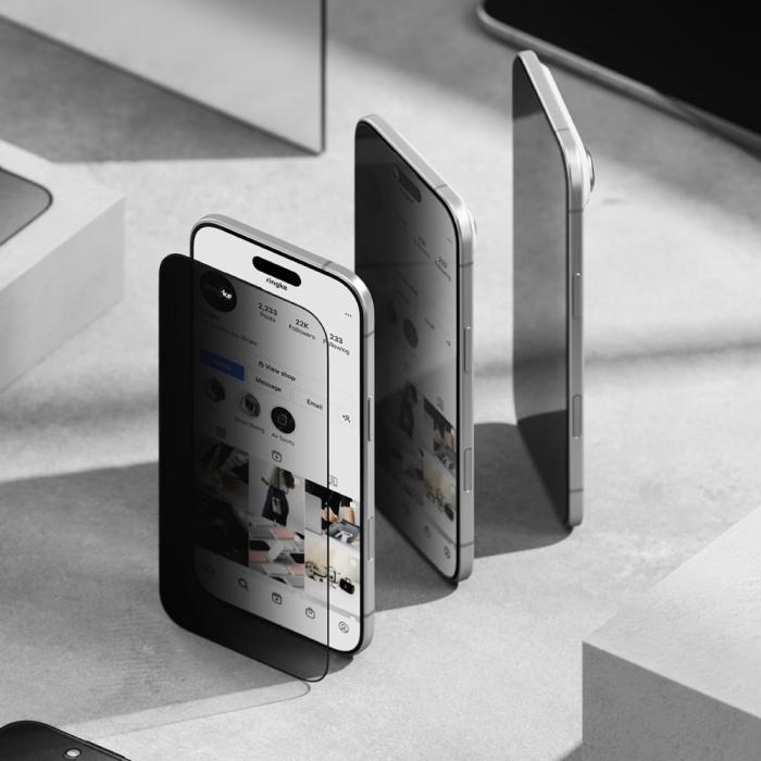Bild 3, Ringke iPhone Air 2-PACK Easy Slide Skärmskydd Härdat Glas