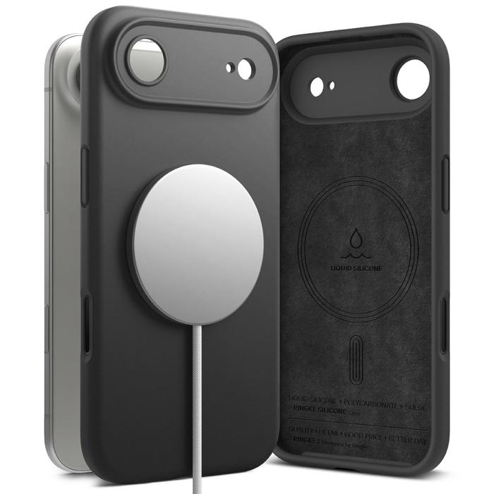 Bild 1, Ringke iPhone Air Skal MagSafe Silikon Svart
