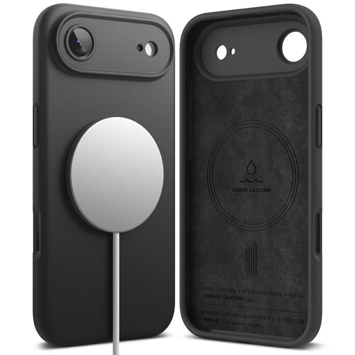 Bild 2, Ringke iPhone Air Skal MagSafe Silikon Svart