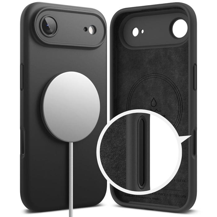 Bild 3, Ringke iPhone Air Skal MagSafe Silikon Svart