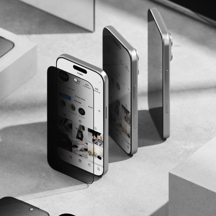 Bild 3, Ringke iPhone 17 Pro 2-PACK Easy Slide Skärmskydd Härdat Glas