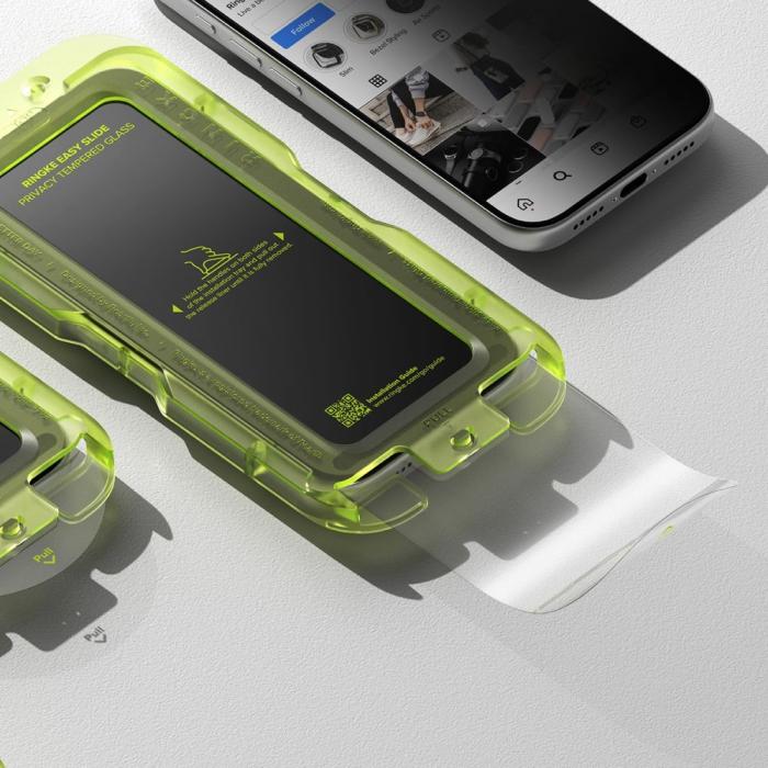 Bild 5, Ringke iPhone 17 Pro 2-PACK Easy Slide Skärmskydd Härdat Glas