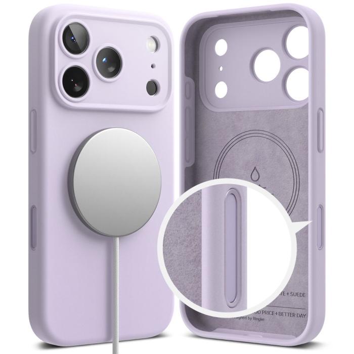 Bild 3, Ringke iPhone 17 Pro Skal MagSafe Silikon Lila