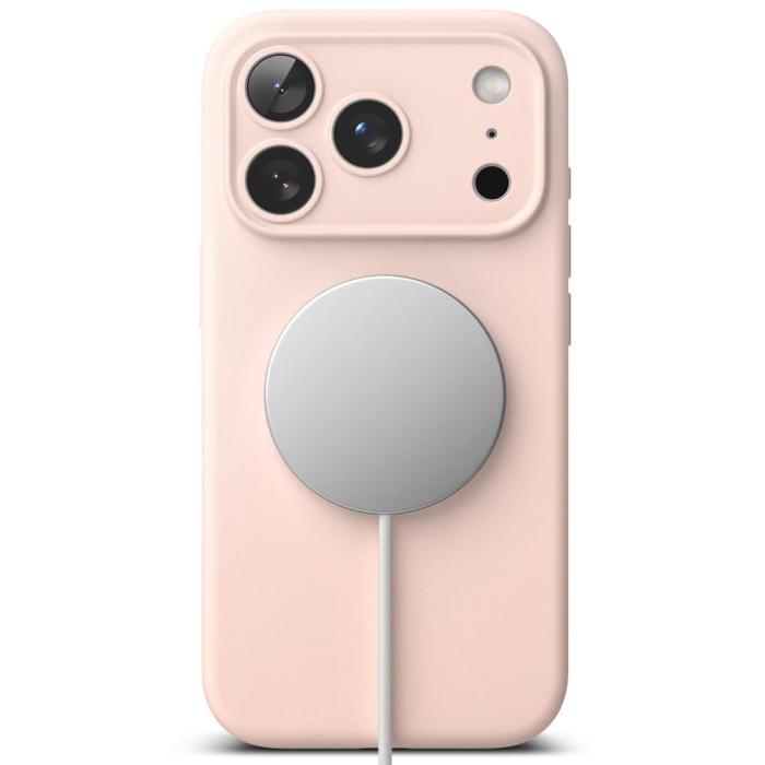 Bild 5, Ringke iPhone 17 Pro Skal MagSafe Silikon Pink Sand