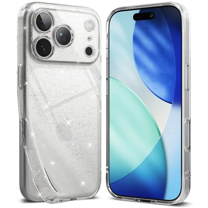 Bild 2, Ringke iPhone 17 Pro Skal Air Glitter Transparent