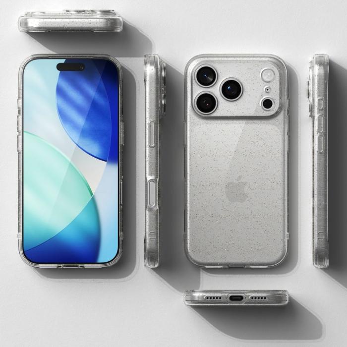 Bild 5, Ringke iPhone 17 Pro Skal Air Glitter Transparent