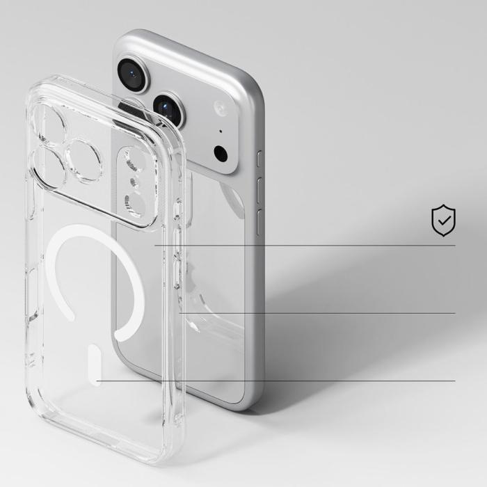 Bild 4, Ringke iPhone 17 Pro Skal MagSafe Fusion Transparent