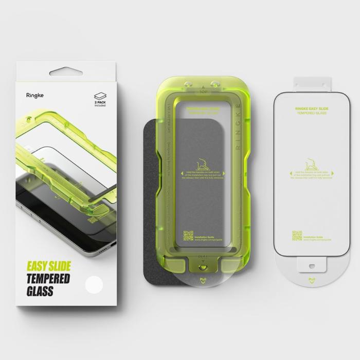 Bild 6, Ringke iPhone 17 Pro Max 2-PACK Easy Slide Skärmskydd Härdat Glas