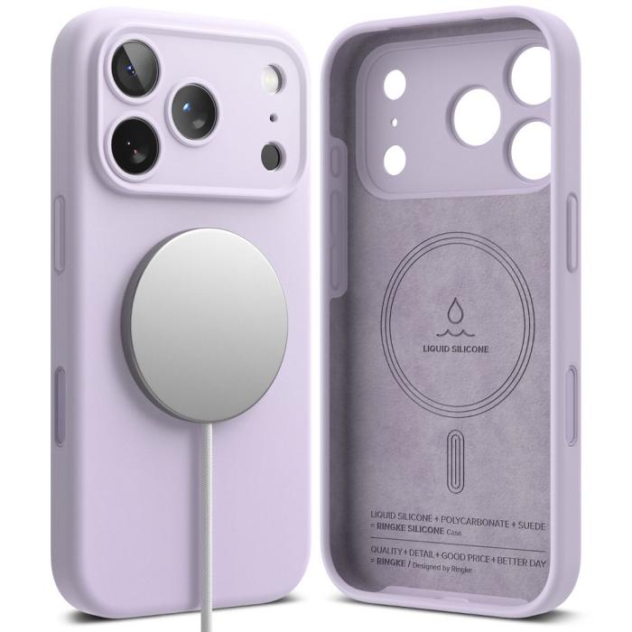 Bild 2, Ringke iPhone 17 Pro Max Skal MagSafe Silikon Lila