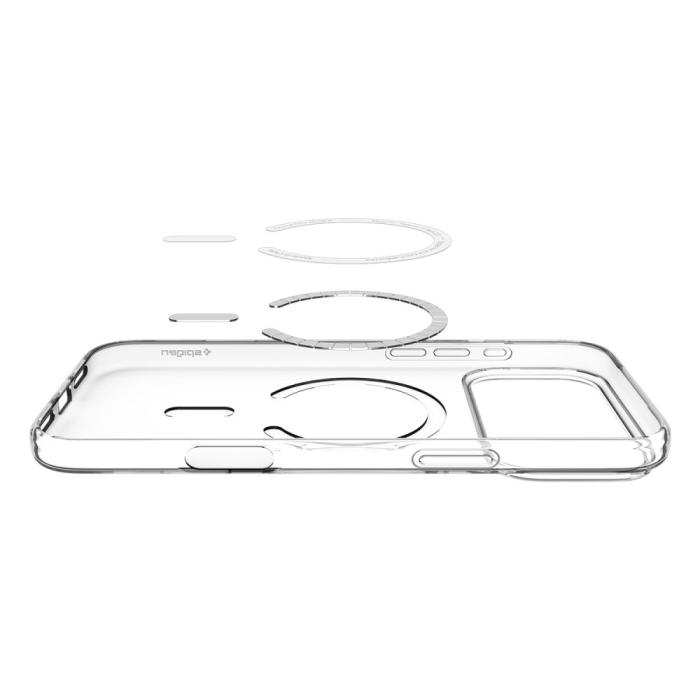 Bild 5, Spigen iPhone 17 Pro Skal MagSafe Liquid Crystal Transparent
