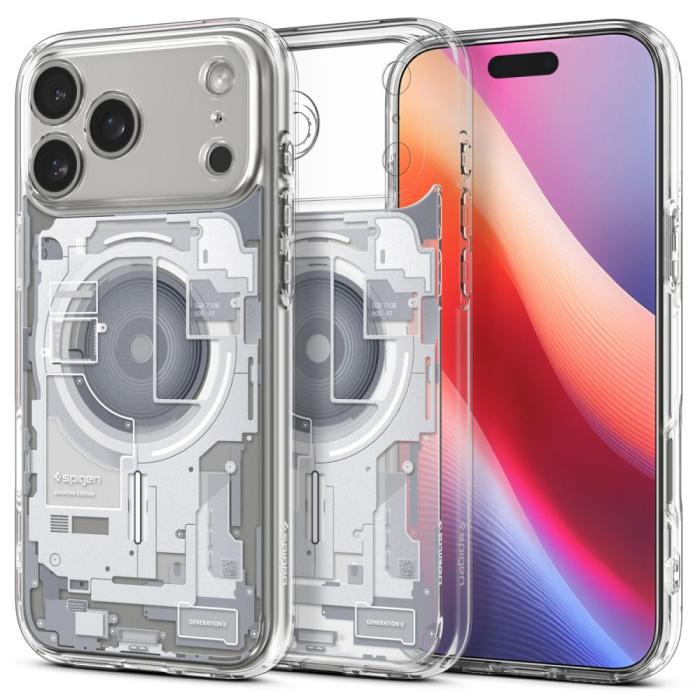 Bild 1, Spigen iPhone 17 Pro Skal MagSafe Ultra Hybrid Zero One Vit