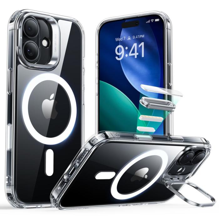 Bild 1, ESR iPhone 17 Skal MagSafe Classic Kickstand Transparent
