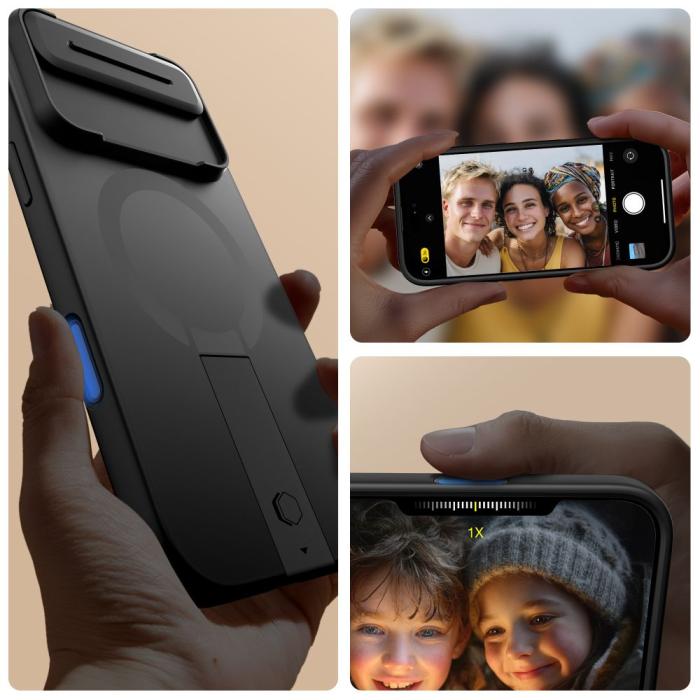 Bild 2, Tech-Protect iPhone Air Skal MagSfe Kevlar Aura Svart
