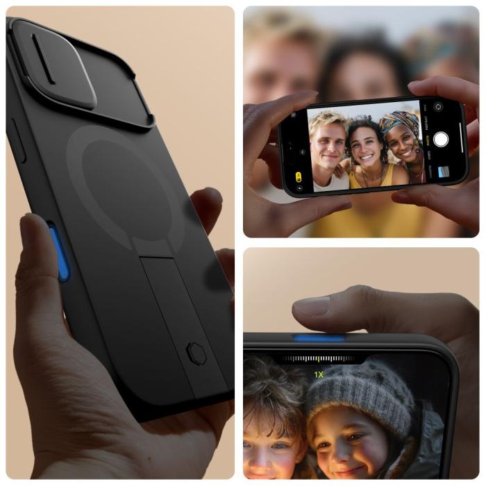 Bild 2, Tech-Protect iPhone 17 Skal MagSfe Kevlar Aura Svart
