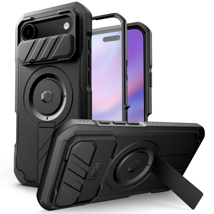 Bild 1, Tech-Protect iPhone Air Skal MagSafe Kevlar Svart