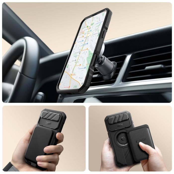 Bild 4, Tech-Protect iPhone Air Skal MagSafe Kevlar Svart