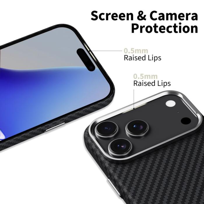 Bild 2, Tech-Protect iPhone 17 Pro Skal MagSafe ION Carbon Svart