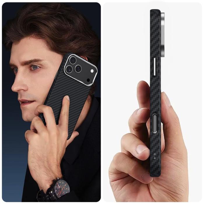 Bild 3, Tech-Protect iPhone 17 Pro Skal MagSafe ION Carbon Svart