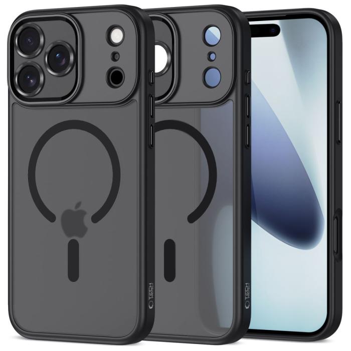 Bild 1, Tech-Protect iPhone 17 Pro Skal MagSafe MagCam Matt Svart
