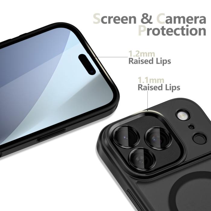 Bild 4, Tech-Protect iPhone 17 Pro Skal MagSafe MagCam Matt Svart