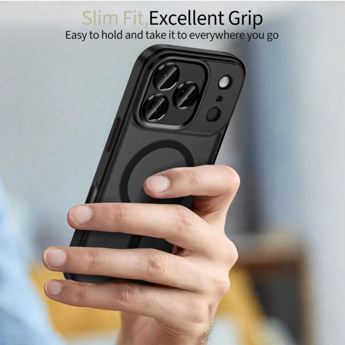 Bild 5, Tech-Protect iPhone 17 Pro Skal MagSafe MagCam Matt Svart
