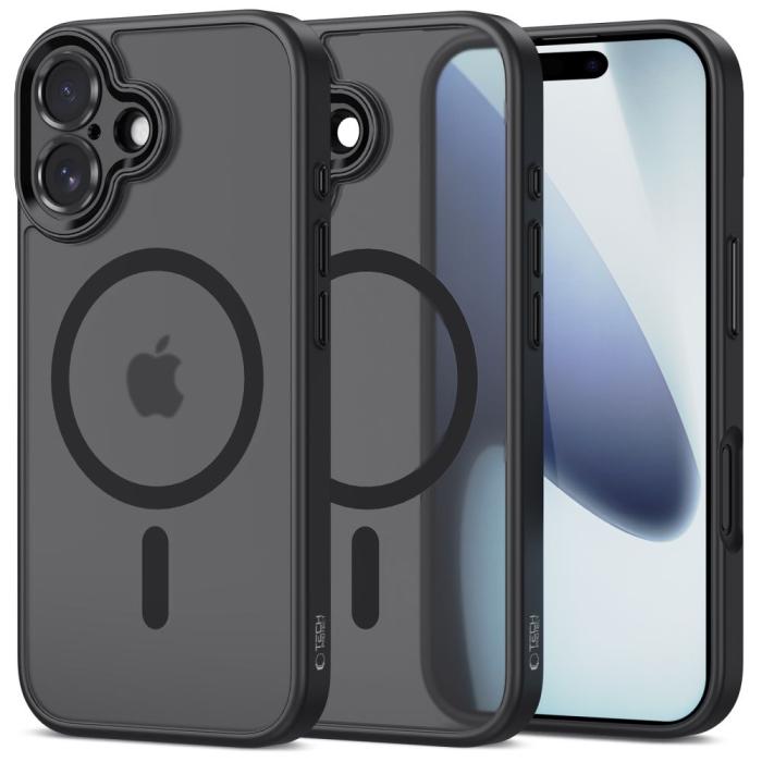 Bild 1, Tech-Protect iPhone 17 Skal MagSafe MagCam Matt Svart