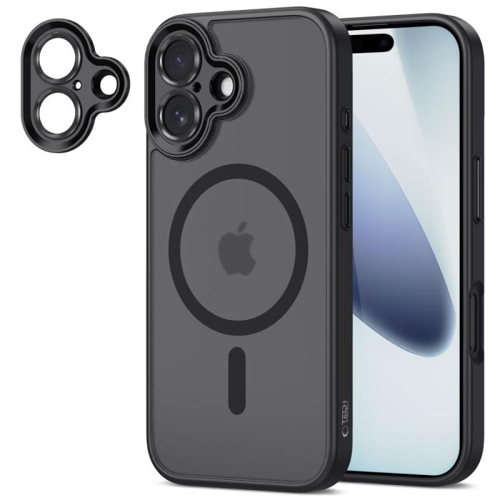Bild 2, Tech-Protect iPhone 17 Skal MagSafe MagCam Matt Svart
