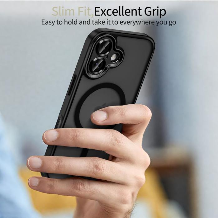 Bild 5, Tech-Protect iPhone 17 Skal MagSafe MagCam Matt Svart