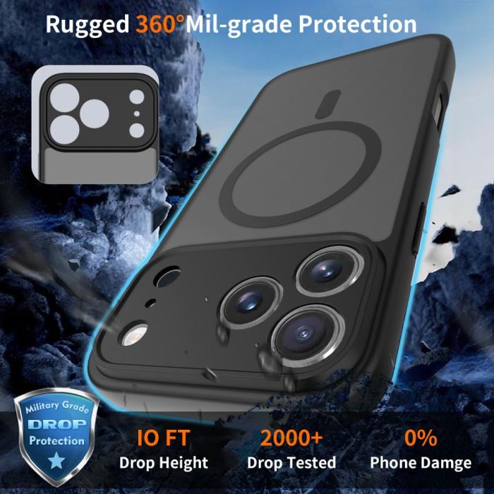 Bild 3, Tech-Protect iPhone 17 Pro Max Skal MagSafe BasicMag Matt Svart