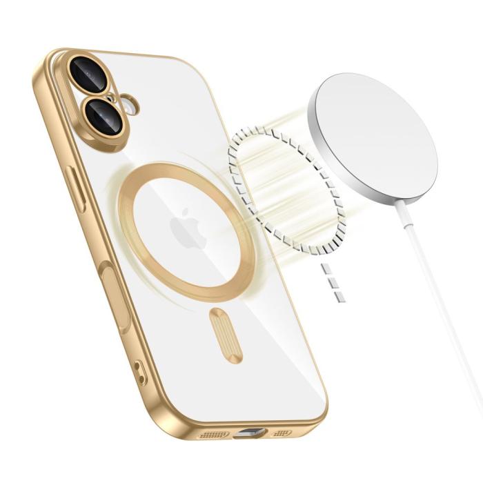 Bild 2, Tech-Protect iPhone 17 Skal MagSafe MagFlex Shiny Gold