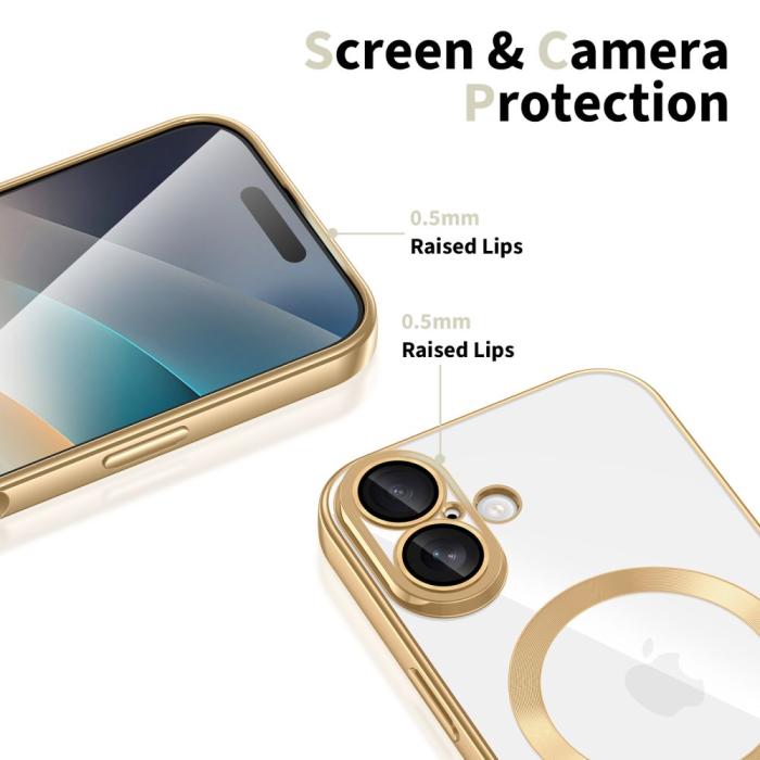 Bild 3, Tech-Protect iPhone 17 Skal MagSafe MagFlex Shiny Gold