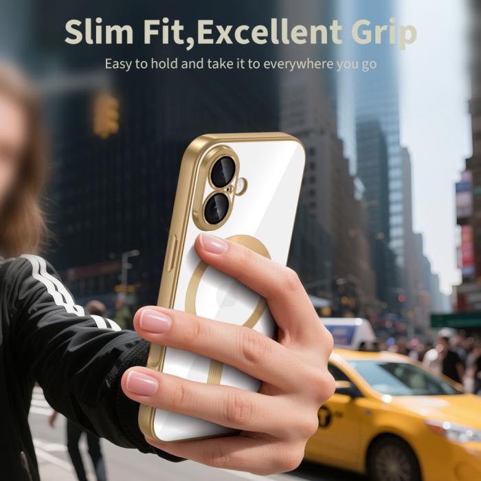 Bild 4, Tech-Protect iPhone 17 Skal MagSafe MagFlex Shiny Gold