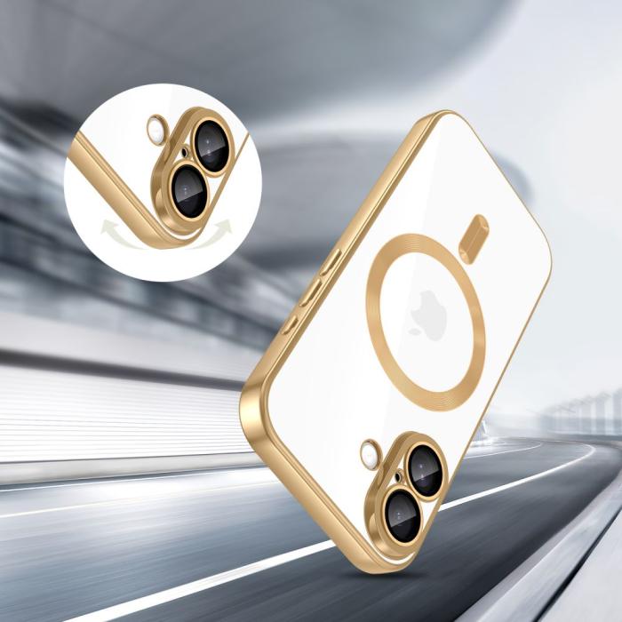 Bild 5, Tech-Protect iPhone 17 Skal MagSafe MagFlex Shiny Gold