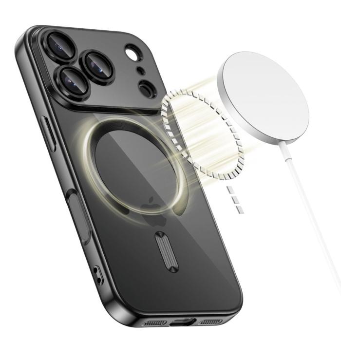 Bild 2, Tech-Protect iPhone 17 Pro Skal MagSafe MagFlex Shiny Black