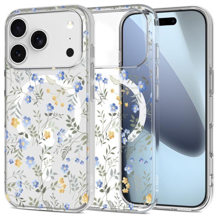 Bild 1, Tech-Protect iPhone 17 Pro Max Skal MagSafe FlexAir Spring Flowers