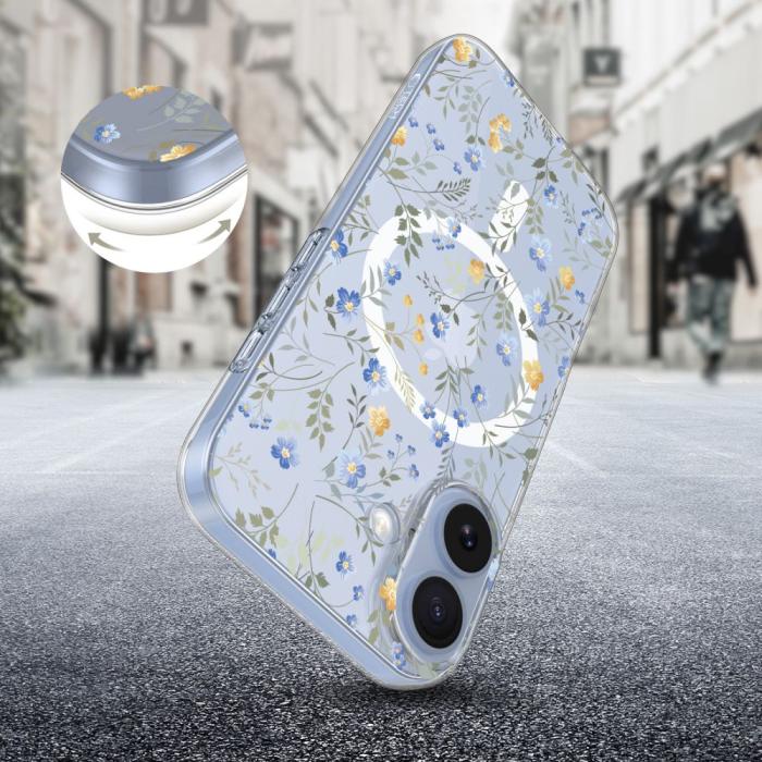 Bild 2, Tech-Protect iPhone 17 Skal MagSafe FlexAir Spring Flowers