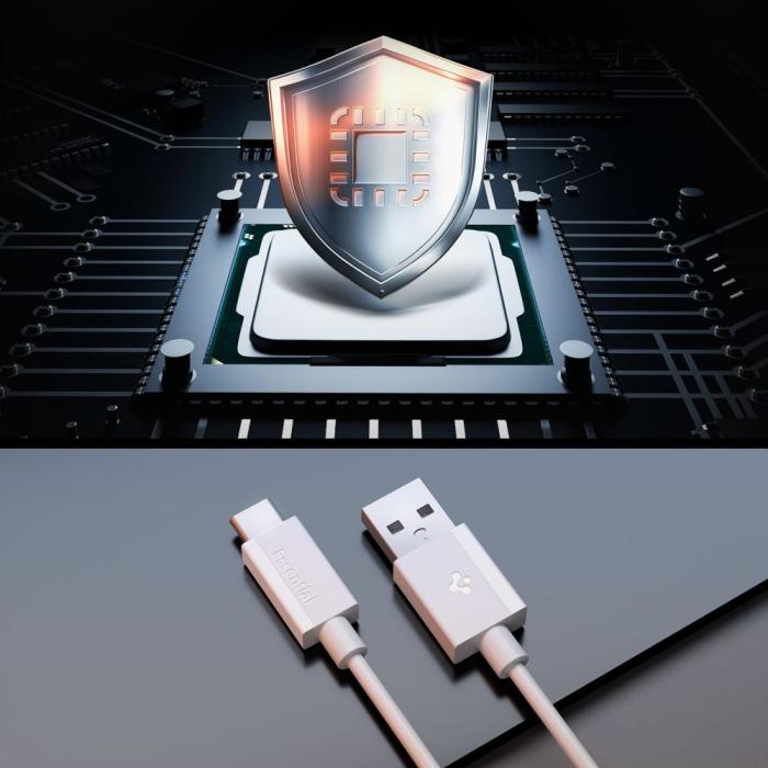 Bild 4, Spigen 1m 60W USB-C Kabel Essential Vit