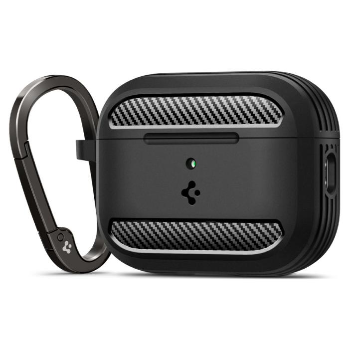 Bild 1, Spigen AirPods Pro 3 Skal Rugged Armor Matt Svart