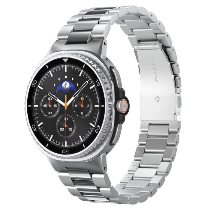 Bild 1, Spigen Galaxy Watch 8 46/44/40 mm Armband Modern Fit Silver