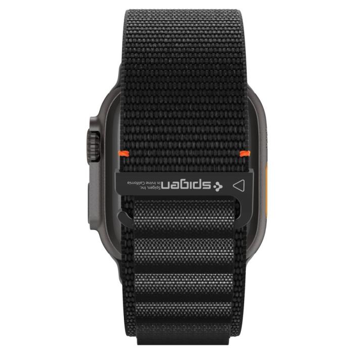 Bild 5, Spigen Apple Watch 42/44/45/46/49 mm Armband Svart