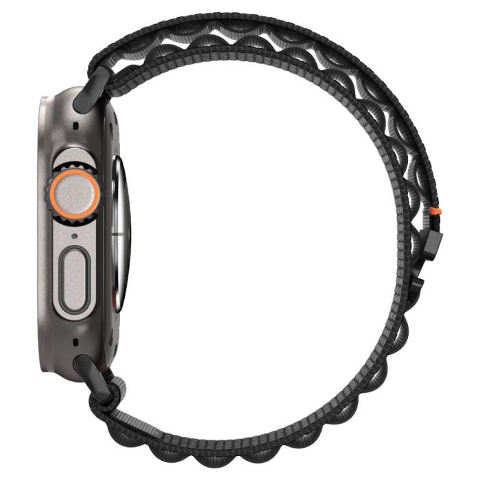 Bild 6, Spigen Apple Watch 42/44/45/46/49 mm Armband Svart