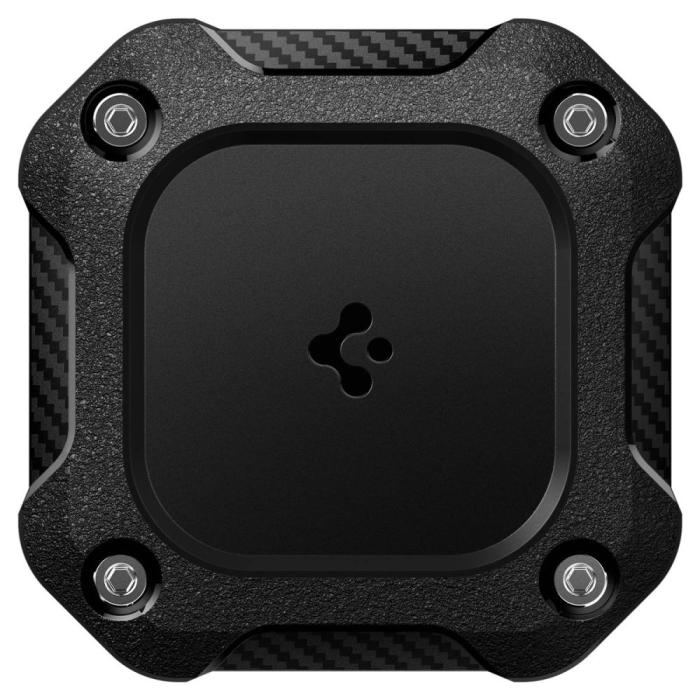 Bild 3, Spigen Apple AirTag Hållare Med 3M Tejpfästning Tough Armor Svart