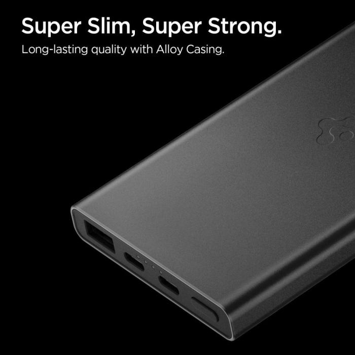 Bild 4, Spigen 10000 mAh 22.5W Powerbank Essential Svart