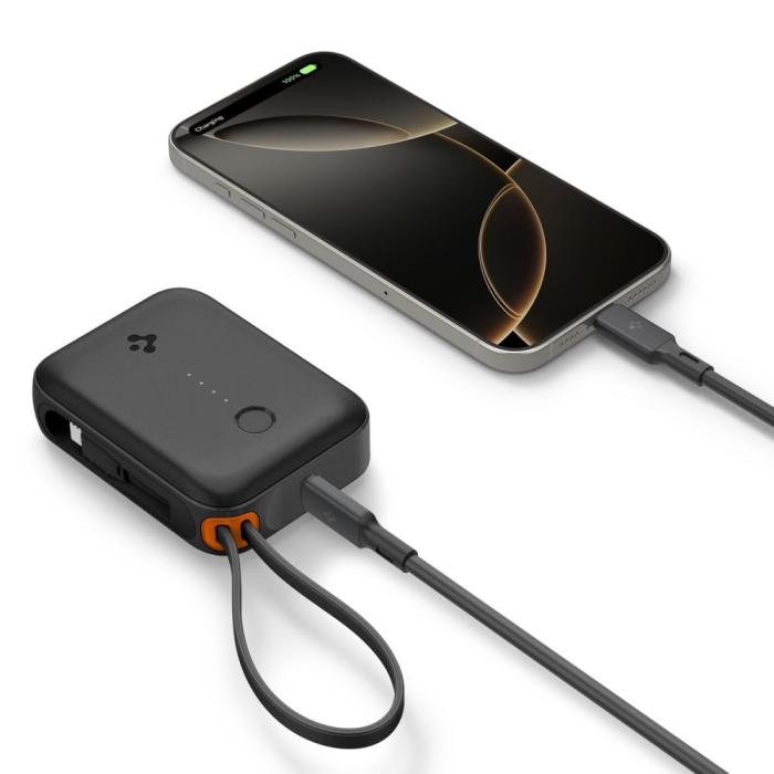 Bild 5, Spigen 10000 mAh 30W Powerbank Essential Svart