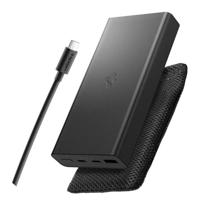 Bild 1, Spigen 20000 mAh 30W Powerbank Svart