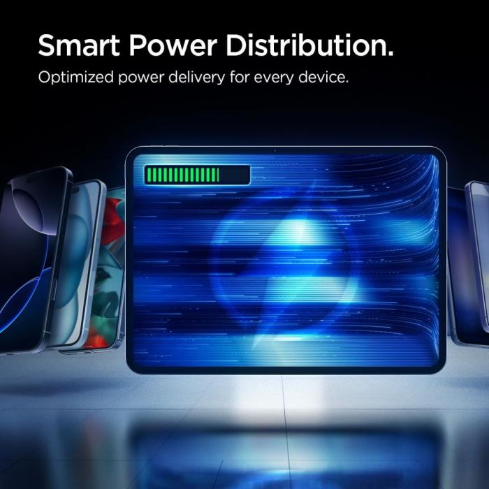 Bild 4, Spigen 20000 mAh 30W Powerbank Svart