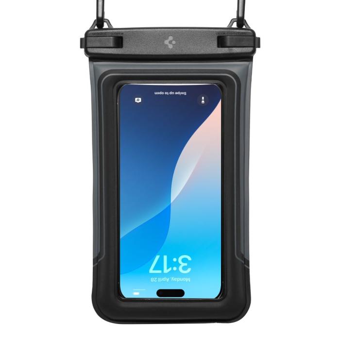 Bild 4, Spigen 2-PACK Universal Vattentät Påse / Mobilväska Svart