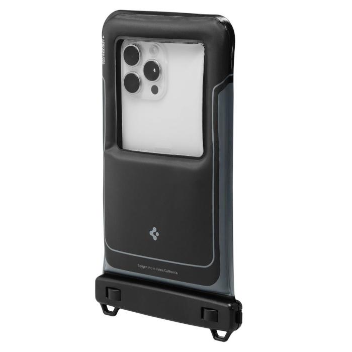 Bild 5, Spigen 2-PACK Universal Vattentät Påse / Mobilväska Svart