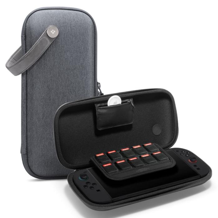 Bild 1, Spigen Nintendo Switch 2 Förvaringsväska Klasden Pouch Grå